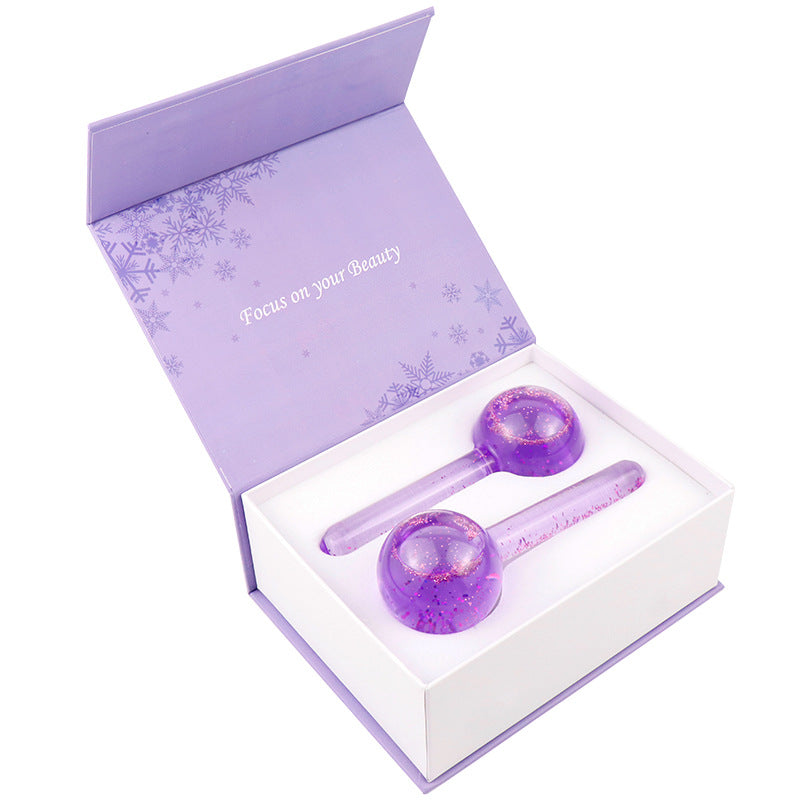 Purple Crystal Energy Beauty Ice Wave Ball