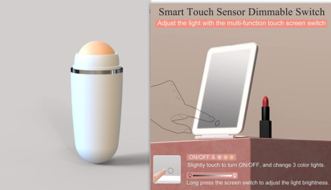 Foldable With Light Touch Led Make-up Mirror